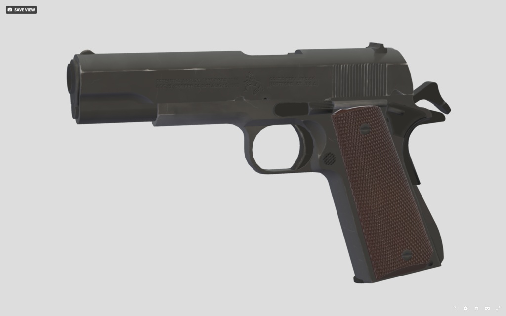 M1911A1 3D MODEL FBX