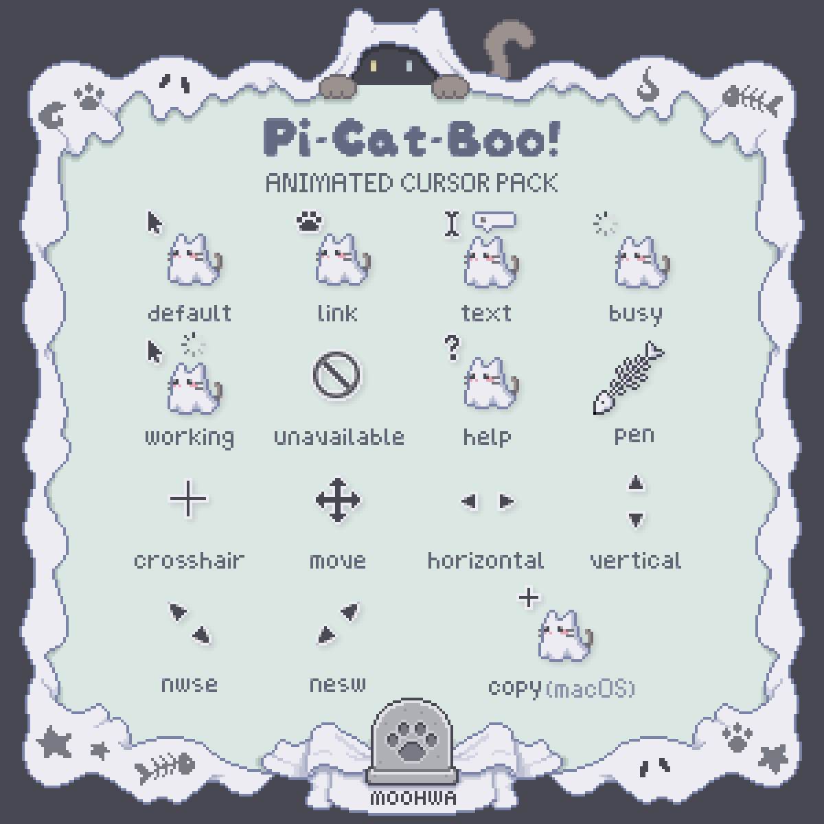 【Windows版】Pi-Cat-Boo!｜動くマウスカーソル