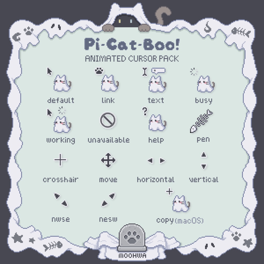 【macOS版】Pi-Cat-Boo!｜動くマウスカーソル