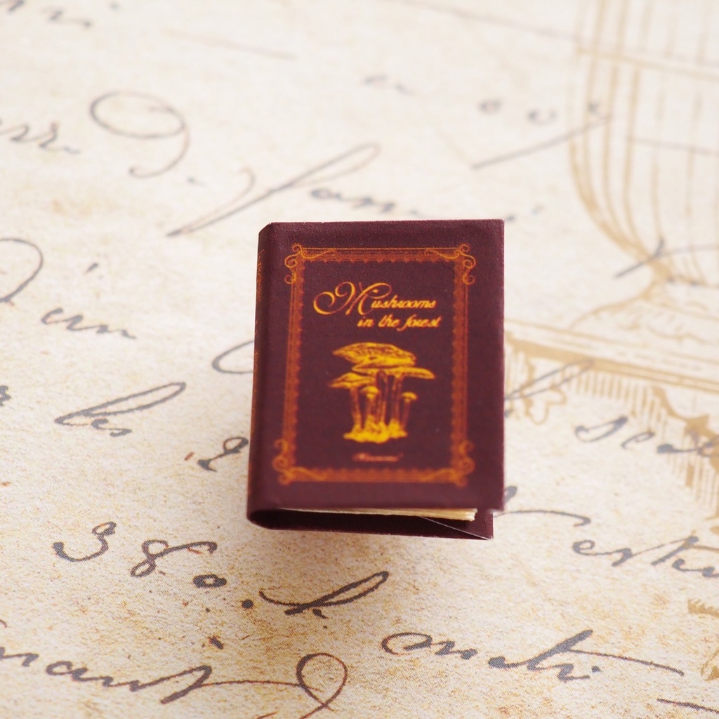 豆本「きのこ図鑑」