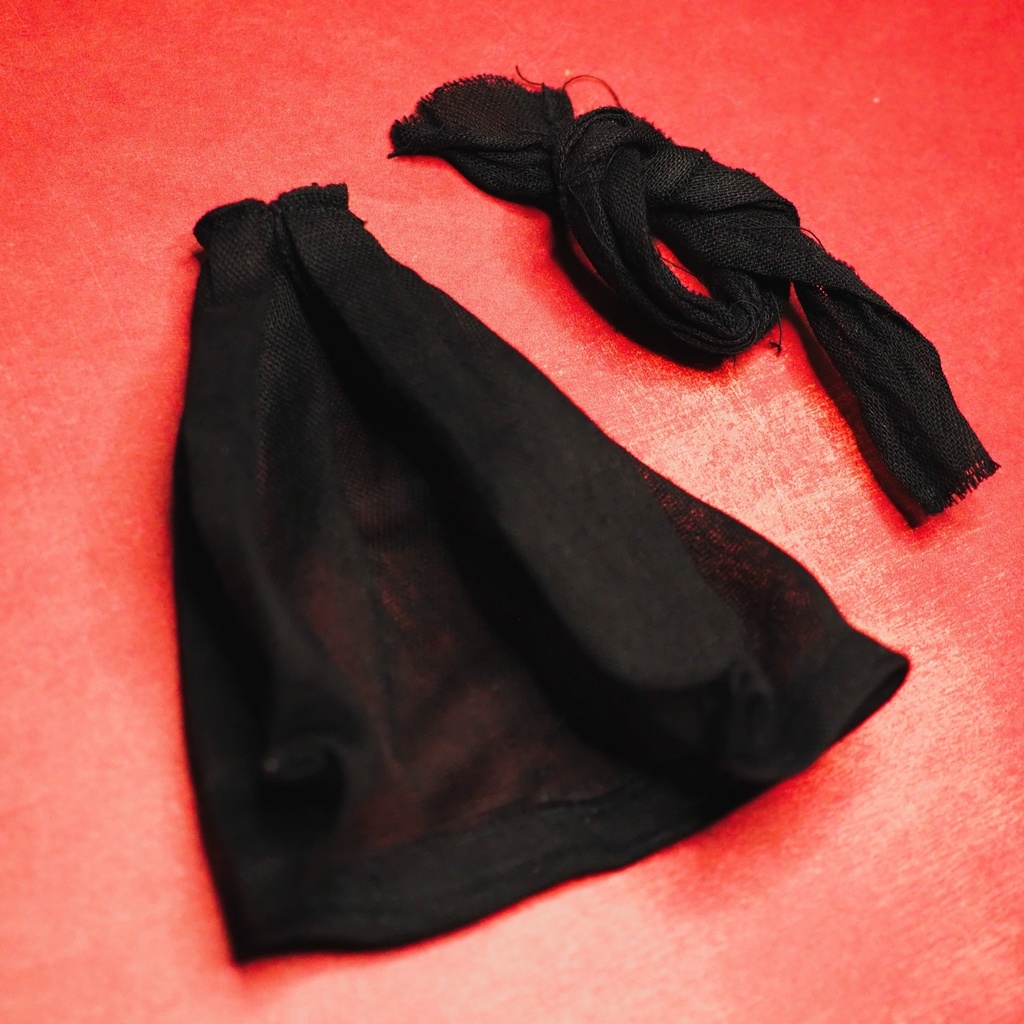 旅人の服(ブラック)1/12ドールサイズ