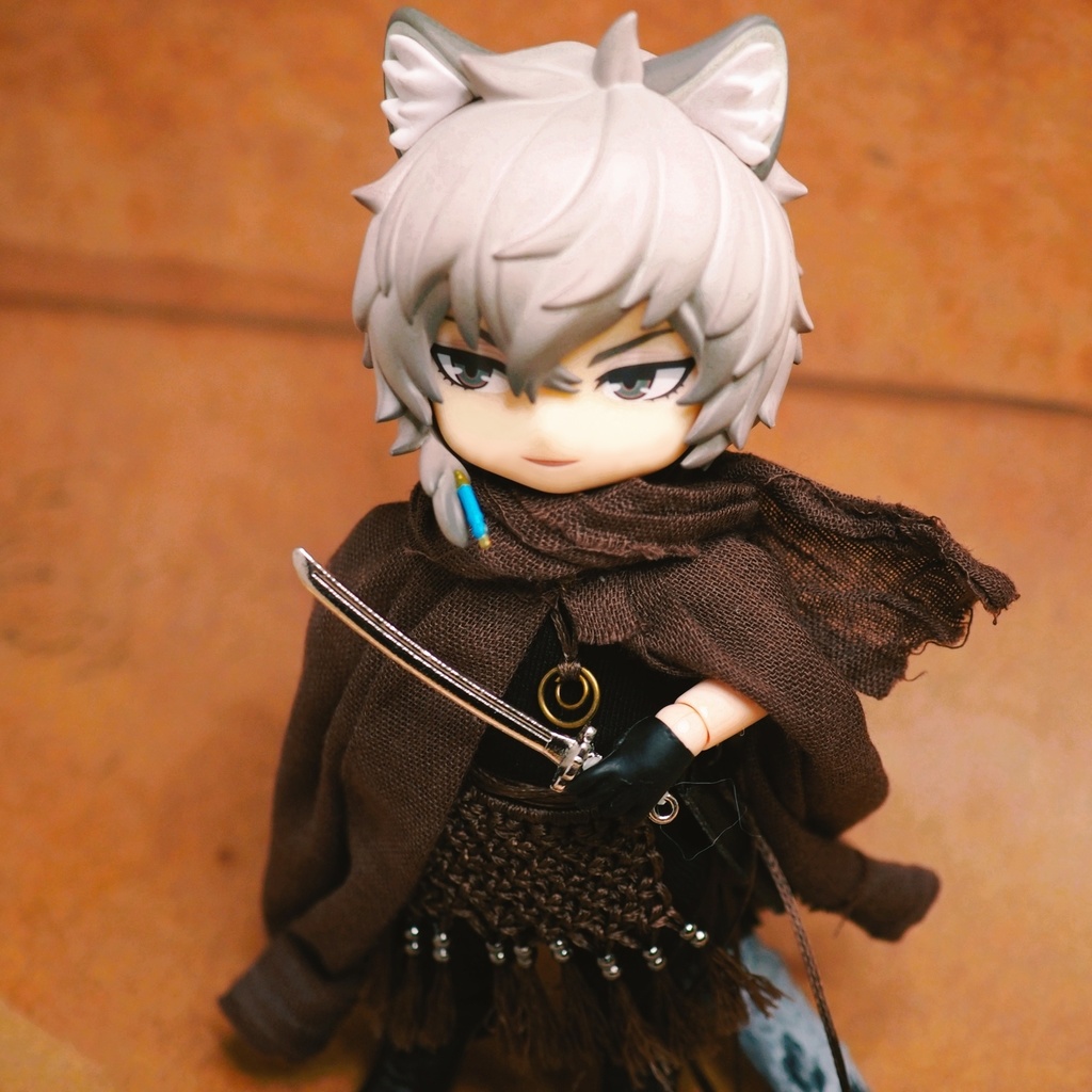 旅人の服(ブラウン)1/12ドールサイズ