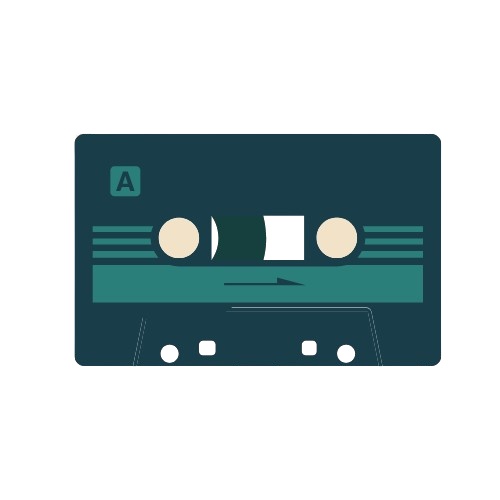 夜のレコード棚 | Coastal Ambient デジタルステッカー Vol.1