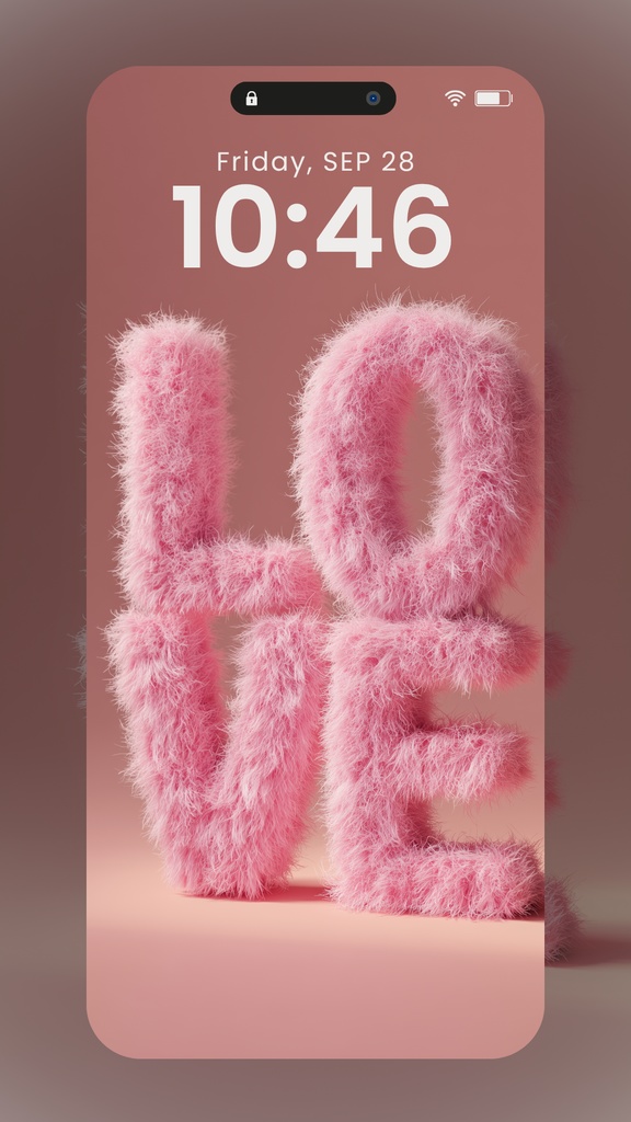 濃いめピンク系統の壁紙（SARAサインなし）27枚