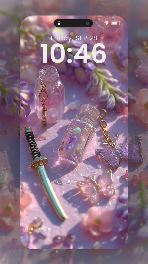 和彩きらちゅる壁紙 - 鬼滅の世界を感じるモチーフコレクション