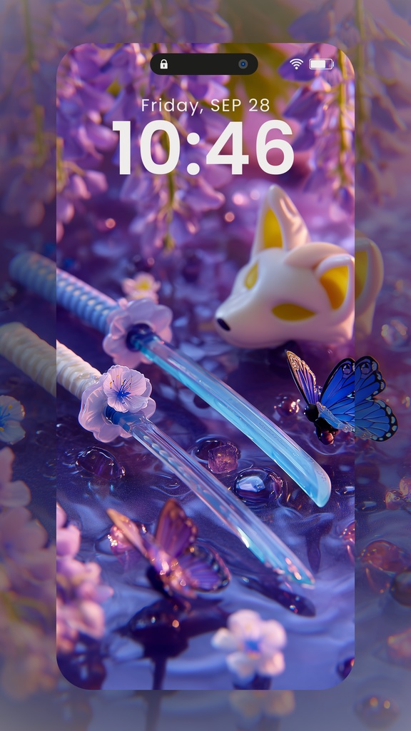 和彩きらちゅる壁紙 - 鬼滅の世界を感じるモチーフコレクション