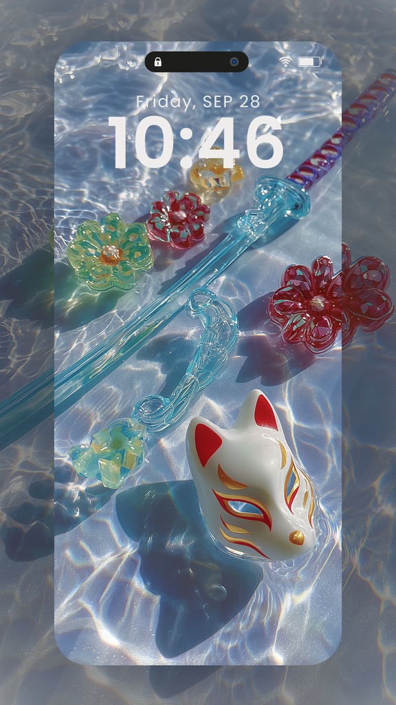 和彩きらちゅる壁紙 - 鬼滅の世界を感じるモチーフコレクション2 6枚