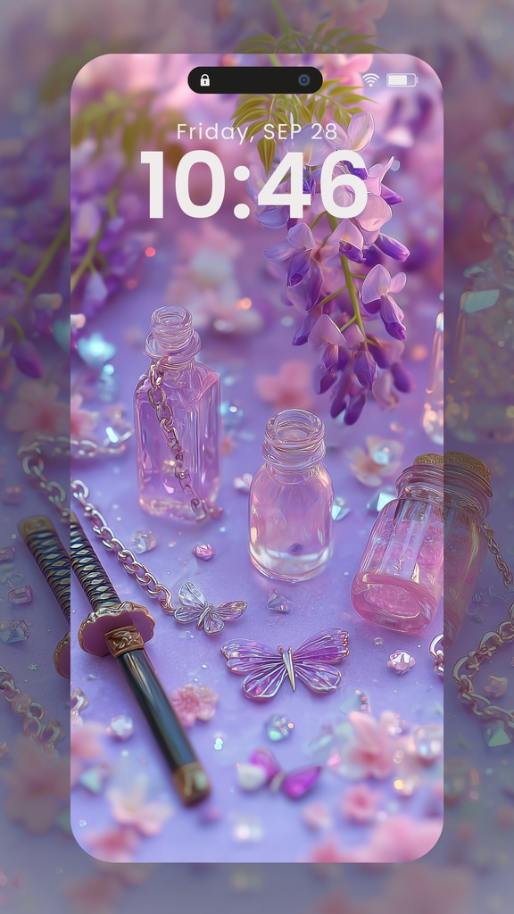 和彩きらちゅる壁紙 - 鬼滅の世界を感じるモチーフコレクション2 6枚