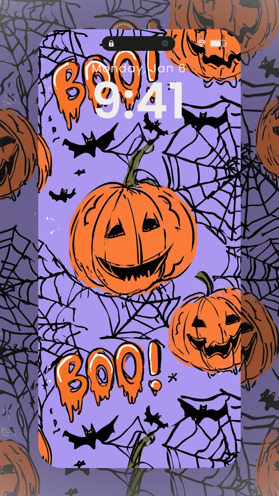 ハロウィンの壁紙SARAサインありなし混50枚以上