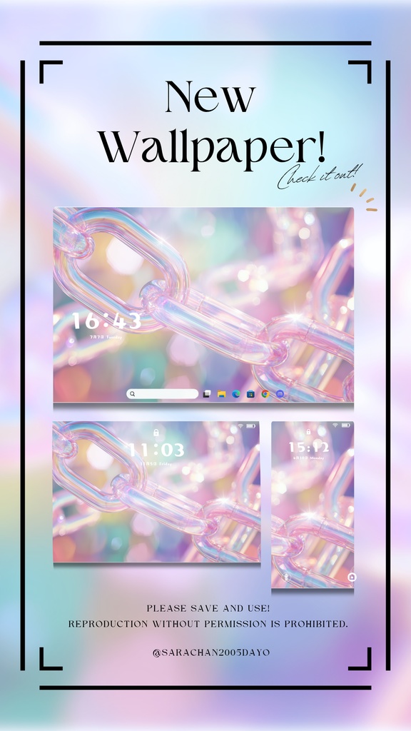 パソコン用壁紙 パステルピンク系25枚以上