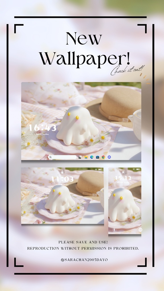 パソコン用壁紙 パステルピンク系25枚以上