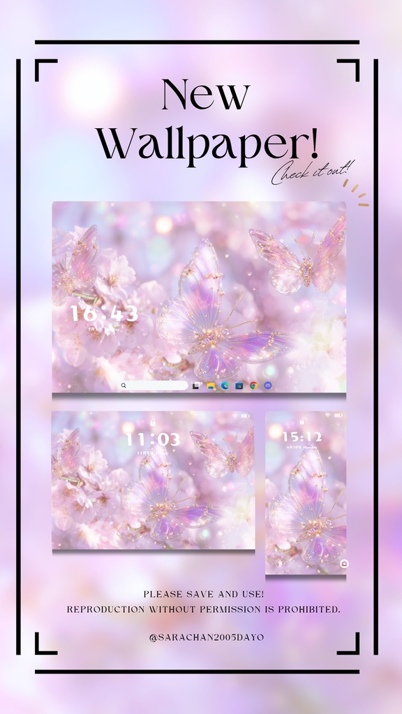 パソコン用壁紙 パステルピンク系25枚以上