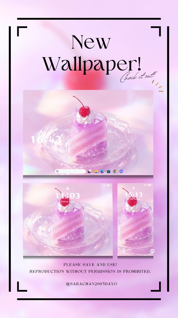 パソコン用壁紙 しっかりピンク系統15枚以上