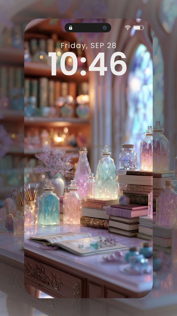 エルフの森の研究所 スマホ壁紙12枚