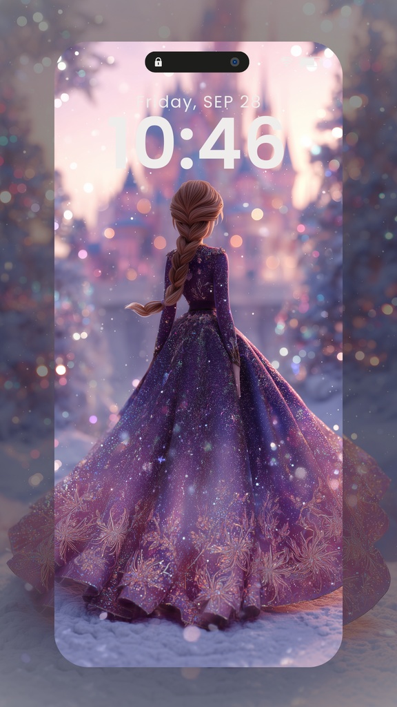 プリンセスのうしろ姿スマホ壁紙13枚(SARAサインなし)