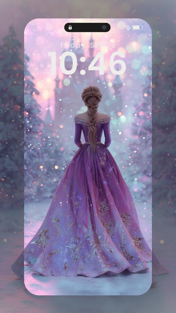 プリンセスのうしろ姿スマホ壁紙13枚(SARAサインなし)