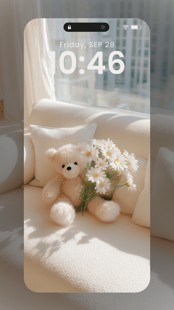 白色系統の壁紙(SARAサインなし)13枚