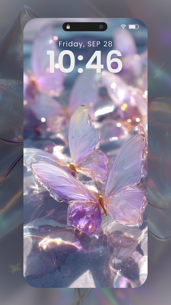 紫色系統の壁紙②(SARAサインありなしミックス)20枚