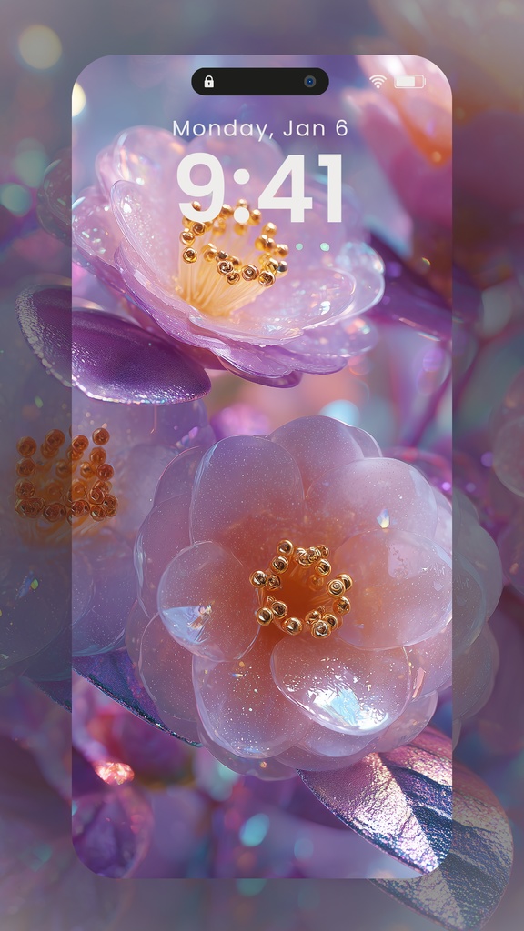 紫色系統の壁紙②(SARAサインありなしミックス)14枚