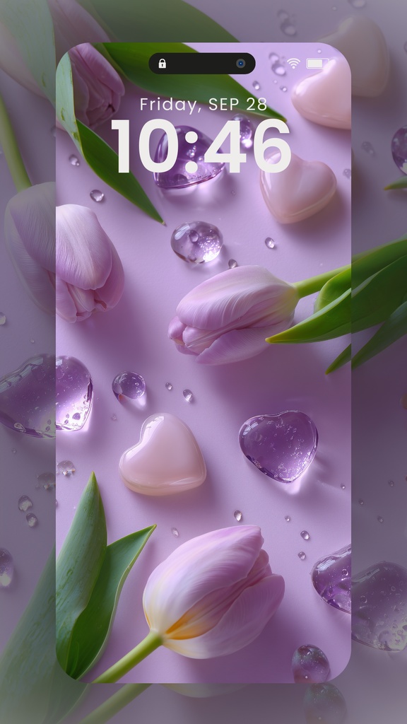 紫色系統の壁紙②(SARAサインありなしミックス)14枚