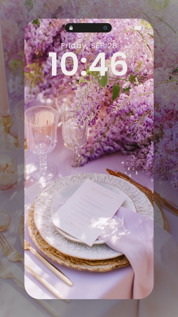 紫色系統の壁紙②(SARAサインありなしミックス)14枚