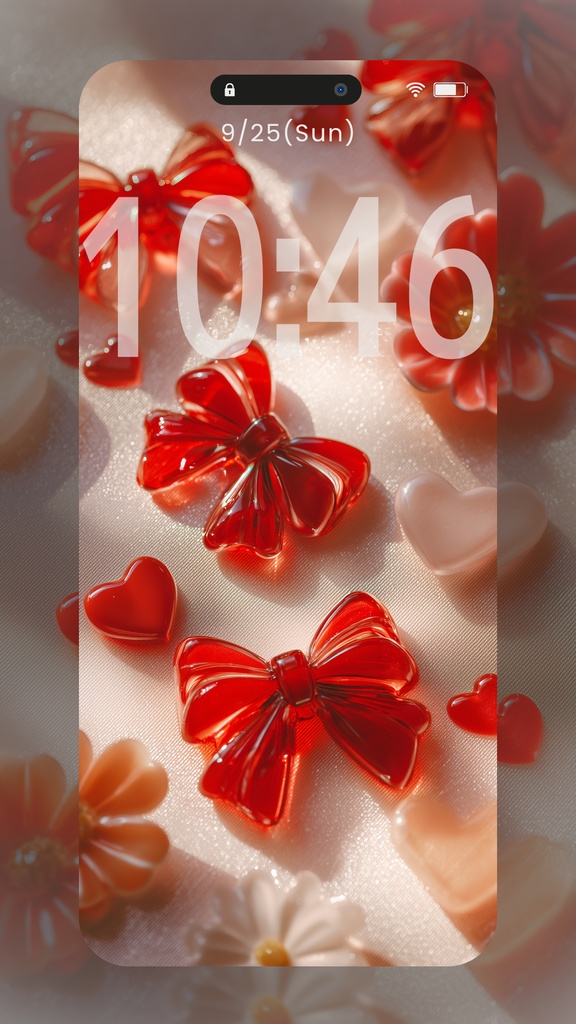 赤系統の壁紙②(SARAさいんなし)14枚