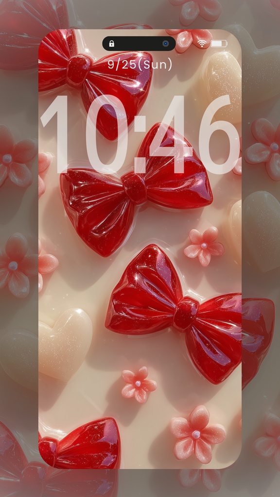 赤系統の壁紙②(SARAさいんなし)14枚