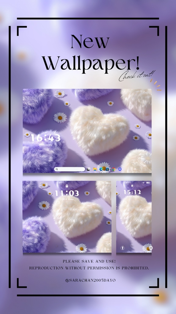 パソコン・タブレット用紫系統壁紙30枚