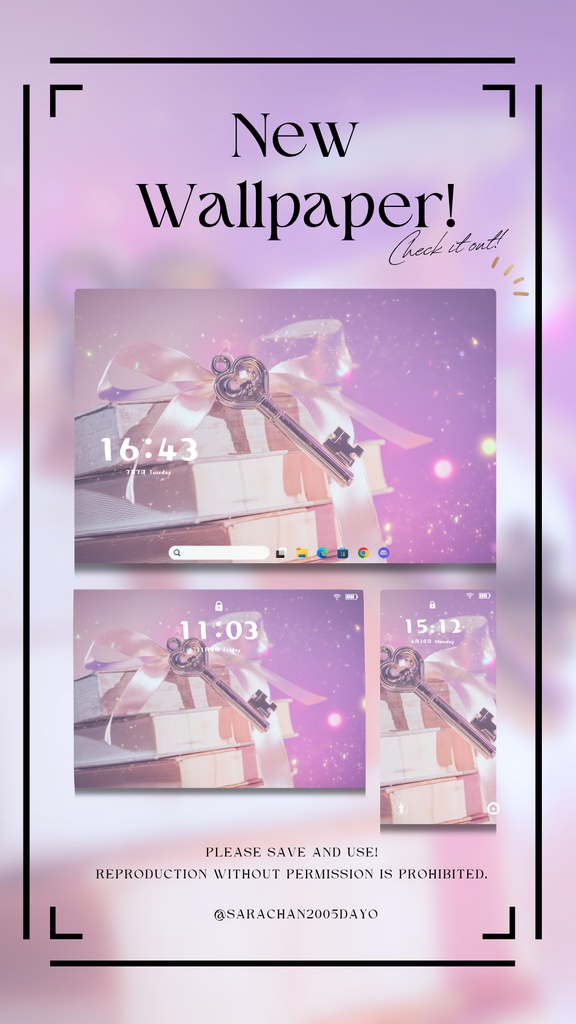 パソコン・タブレット用紫系統壁紙30枚