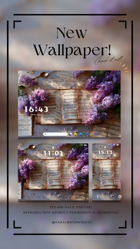 パソコン・タブレット用紫系統壁紙30枚