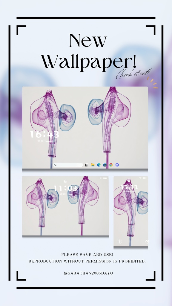 パソコン・タブレット用紫系統壁紙30枚