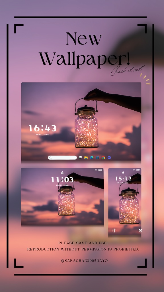 パソコン・タブレット用紫系統壁紙30枚
