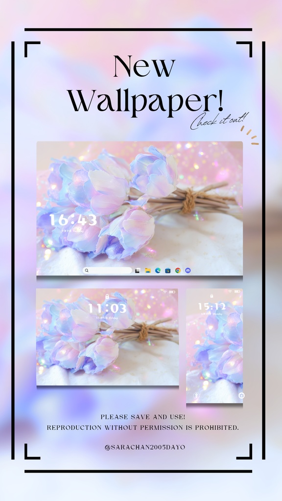 パソコン・タブレット用紫系統壁紙30枚