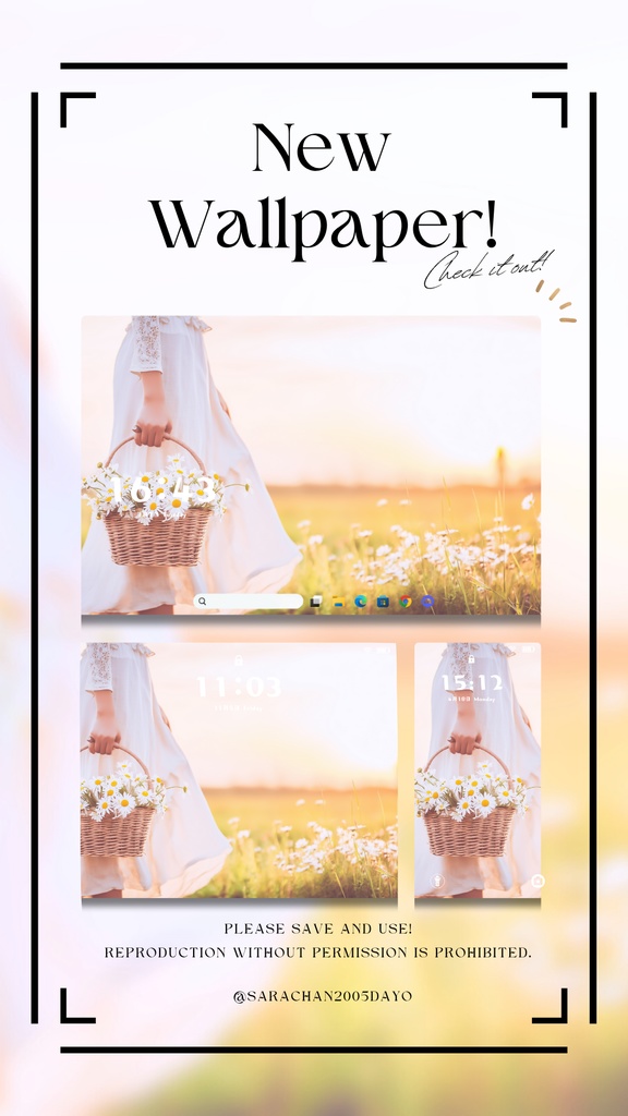 パソコン・タブレット用黄色系統壁紙15枚