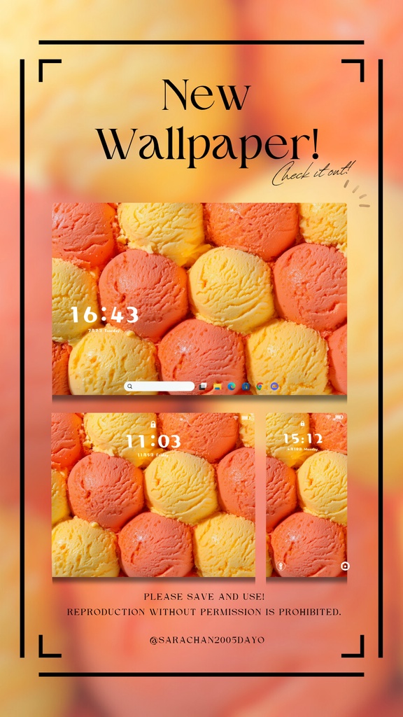 パソコン・タブレット用黄色系統壁紙15枚