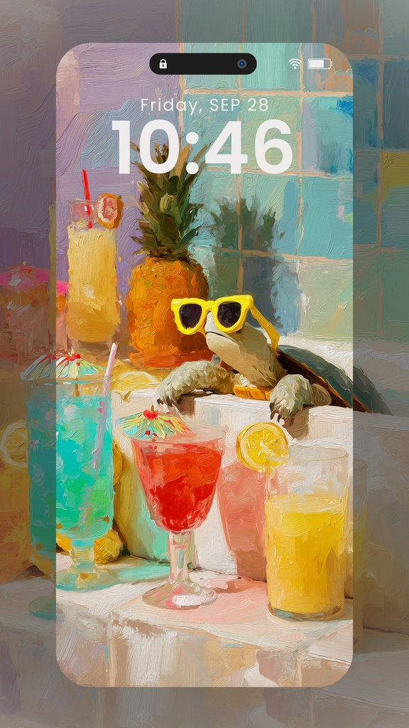 絵画風の動物たち(SARAサインなし)20枚