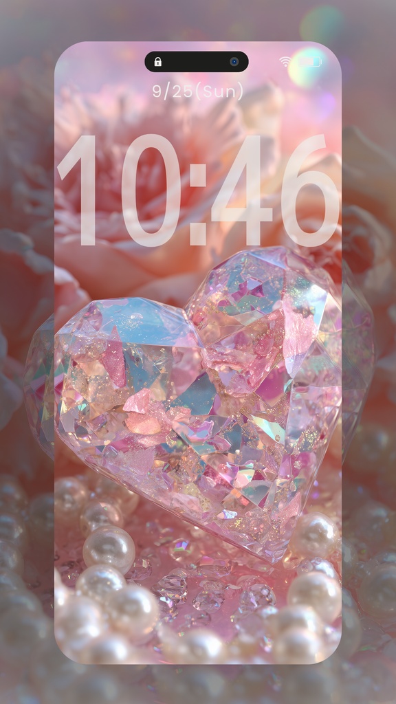 ピンク系統の壁紙(SARAサインなし)10枚