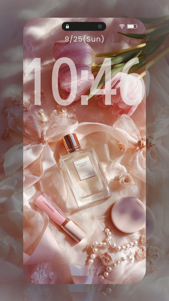 ピンク系統の壁紙(SARAサインなし)21枚