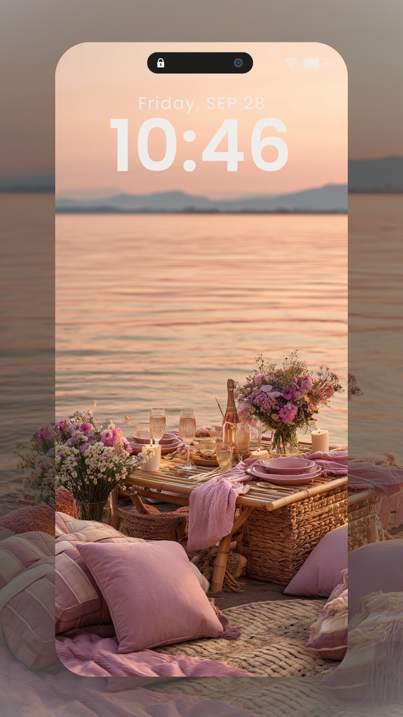 ピンク系統の壁紙(SARAサインなし)21枚