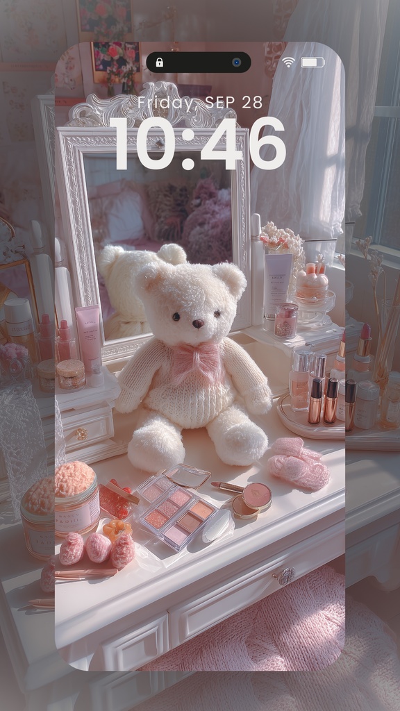 ピンク系統の壁紙(SARAサインなし)10枚