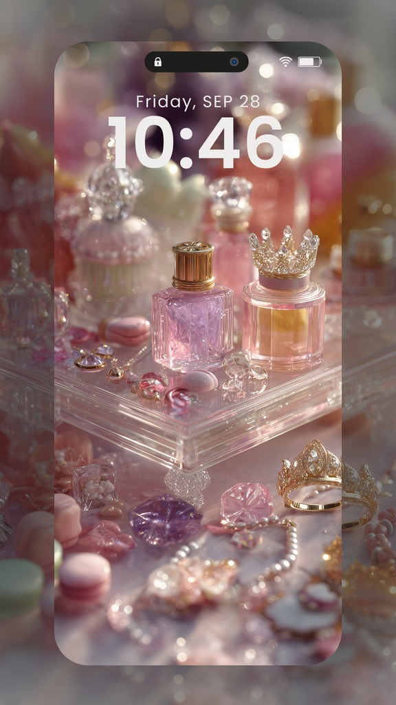 ピンク系統の壁紙(SARAサインなし)21枚