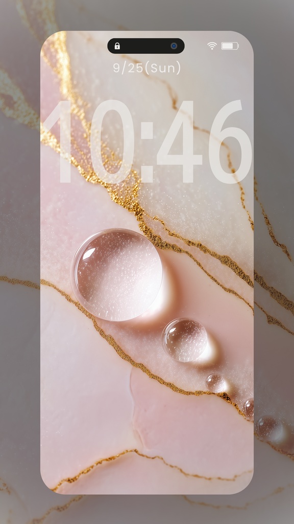 指先で触れたくなるような淡い光の粒イメージの壁紙（SARAサインなし10枚）