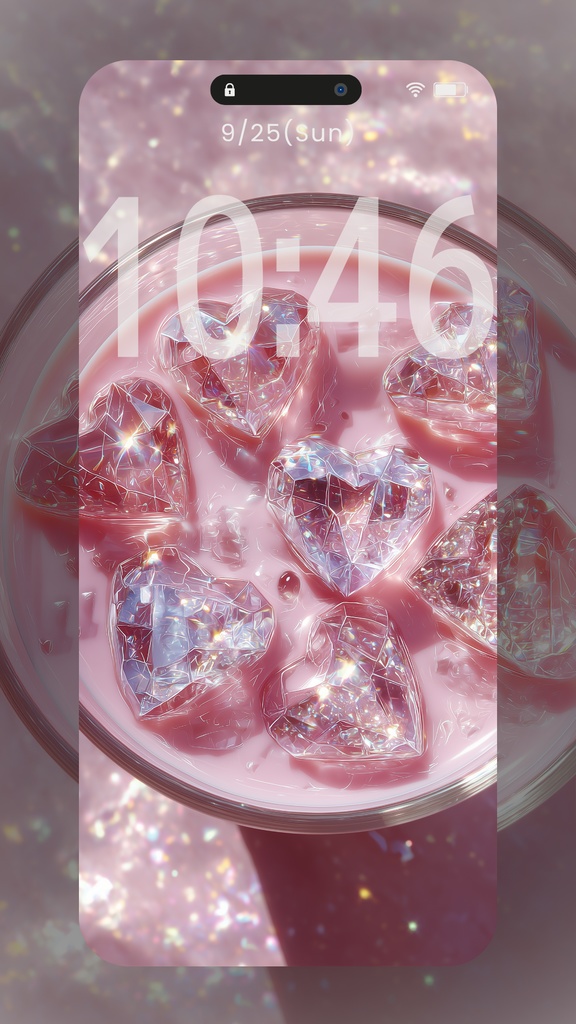 指先で触れたくなるような淡い光の粒イメージの壁紙(SARAサインなし10枚)