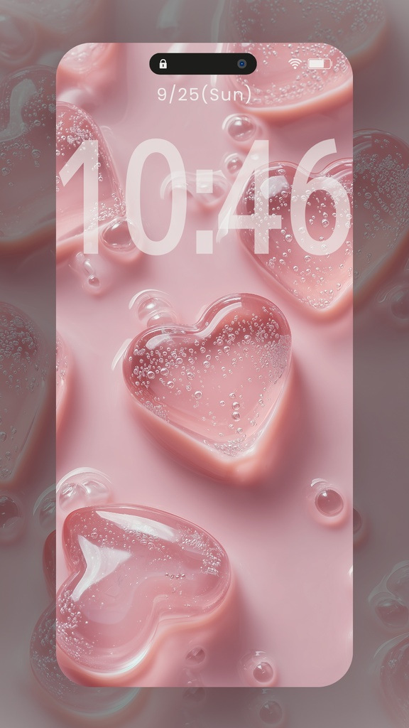 指先で触れたくなるような淡い光の粒イメージの壁紙(SARAサインなし10枚)