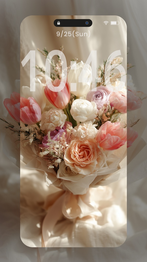 今だけ無料！お花の壁紙（SARAサインなし）8枚