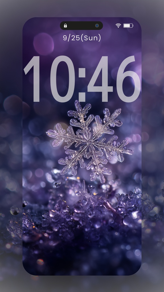 雪の結晶の壁紙(SARAサインなし)9枚