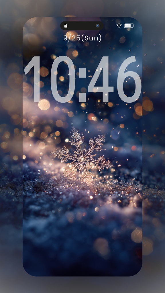 雪の結晶の壁紙(SARAサインなし)9枚