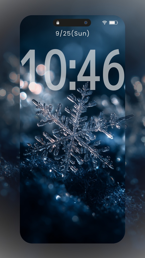 雪の結晶の壁紙(SARAサインなし)9枚