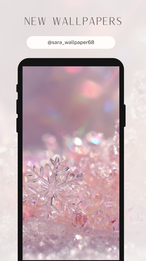 雪の結晶の壁紙(SARAサインなし)9枚