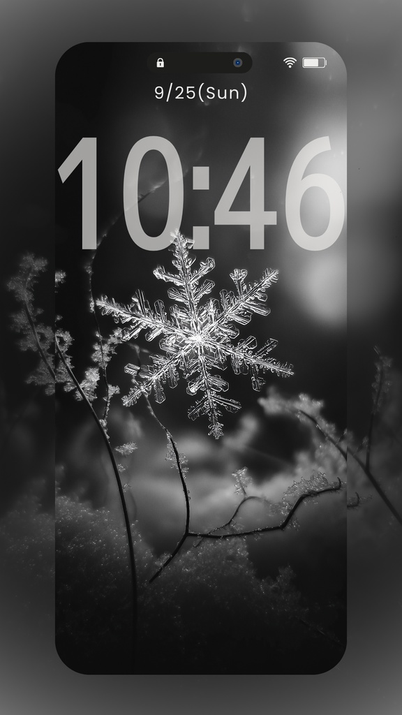 雪の結晶の壁紙(SARAサインなし)9枚